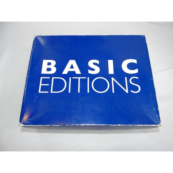 Basic Editions Womens Navy Blue Suede Ankle Boots Wedge Heel Side Zip Size 8W - Picture 10 of 10